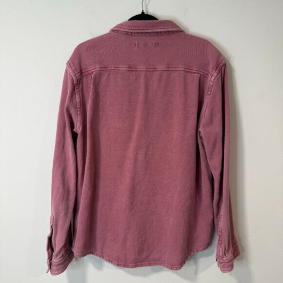 Outerknown Men's Blanket Shirt Button Front Organic Cotton XL Surf Pink - Picture 6 of 7